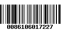 Código de Barras 0086106017227