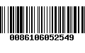 Código de Barras 0086106052549