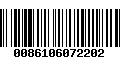 Código de Barras 0086106072202