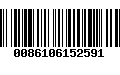 Código de Barras 0086106152591