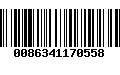 Código de Barras 0086341170558