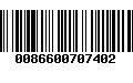 Código de Barras 0086600707402