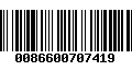 Código de Barras 0086600707419