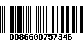 Código de Barras 0086600757346