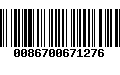 Código de Barras 0086700671276