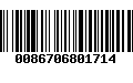 Código de Barras 0086706801714