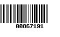 Código de Barras 00867191