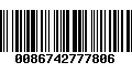 Código de Barras 0086742777806