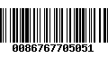 Código de Barras 0086767705051