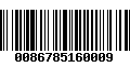 Código de Barras 0086785160009