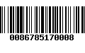 Código de Barras 0086785170008