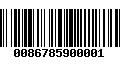 Código de Barras 0086785900001