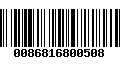 Código de Barras 0086816800508