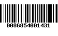 Código de Barras 0086854001431