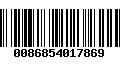 Código de Barras 0086854017869