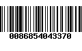 Código de Barras 0086854043370