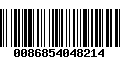 Código de Barras 0086854048214