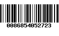 Código de Barras 0086854052723