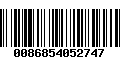 Código de Barras 0086854052747