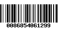 Código de Barras 0086854061299