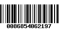 Código de Barras 0086854062197