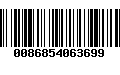 Código de Barras 0086854063699