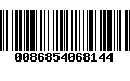 Código de Barras 0086854068144