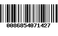 Código de Barras 0086854071427