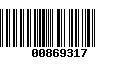 Código de Barras 00869317