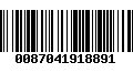 Código de Barras 0087041918891