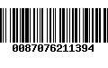 Código de Barras 0087076211394