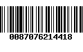 Código de Barras 0087076214418