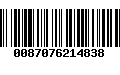 Código de Barras 0087076214838