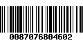 Código de Barras 0087076804602