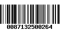 Código de Barras 0087132500264