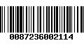 Código de Barras 0087236002114