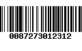 Código de Barras 0087273012312