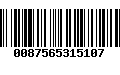 Código de Barras 0087565315107