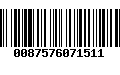 Código de Barras 0087576071511