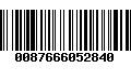 Código de Barras 0087666052840