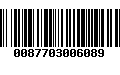 Código de Barras 0087703006089