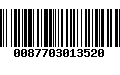 Código de Barras 0087703013520