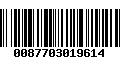 Código de Barras 0087703019614