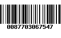 Código de Barras 0087703067547