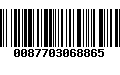 Código de Barras 0087703068865