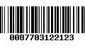 Código de Barras 0087703122123