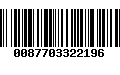 Código de Barras 0087703322196