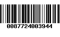 Código de Barras 0087724003944