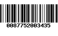 Código de Barras 0087752003435