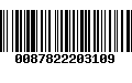 Código de Barras 0087822203109